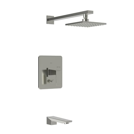 Newport Brass Tub and Shower Trim Set, Polished Nickel, Wall 3-8302BP/15